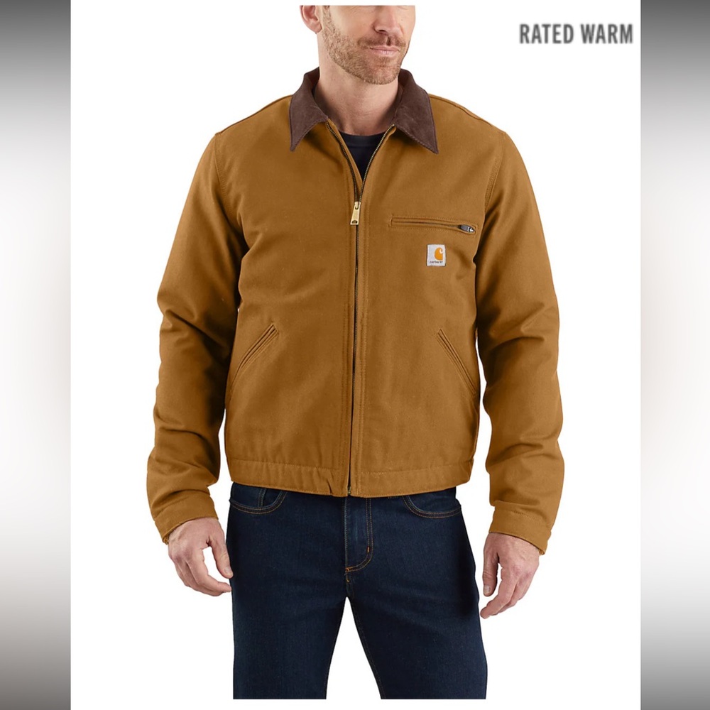 MEN'S BLANKET-LINED DETROIT JACKET - RELAXED FIT - DUCK - 1 WARM RATING